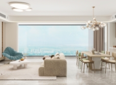 綠城風(fēng)華苑 210m2 奶油風(fēng)案例